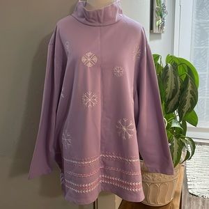 c. s. t. Sport Lavendar Mock Turtleneck